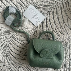 Rare NWT Polène micro un. EDITION - Sage textured leather with box and dust bag